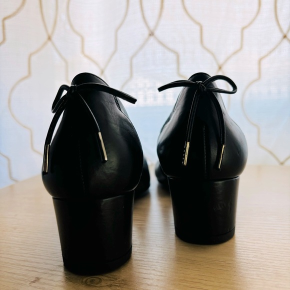 Paul Green Women’s Paulina Leather d'Orsay Block Heel Pumps Size 8 US / 5.5 UK - Picture 8 of 12